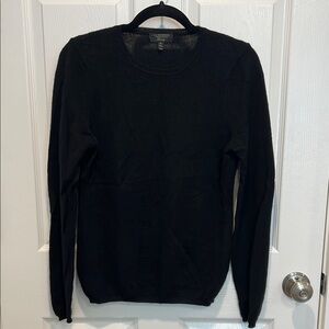 Charter Club Luxury Black 100% Cashmere Crew Neck Sweater Timeless Style